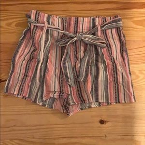 Cute linen paper bag shorts